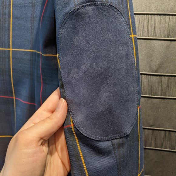 Tommy Hilfiger Windowpane Plaid One-Button Topper Jacket Blazer Size 4 Oversized - Picture 11 of 15